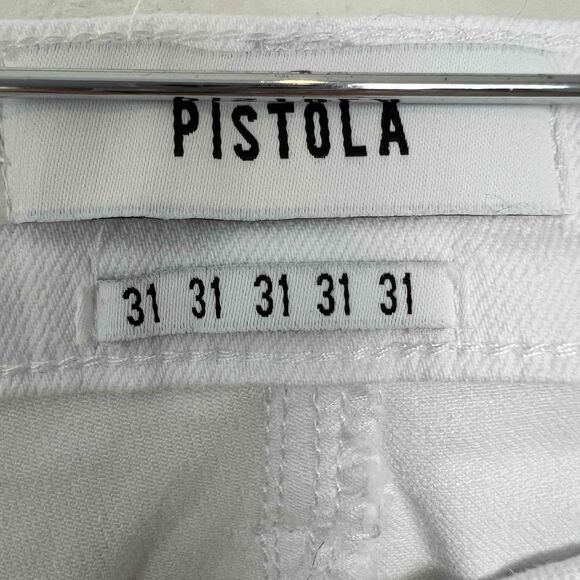 Pistola Jennifer Oslo White High Waisted Skinny Jeans P6822FTN-SLO Size 31 - Picture 4 of 11